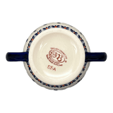 Bowl, Bird, Sugar Bowl, 11 oz in "Blue Mosaic Flower" by Zaklady | Y1234-A221A