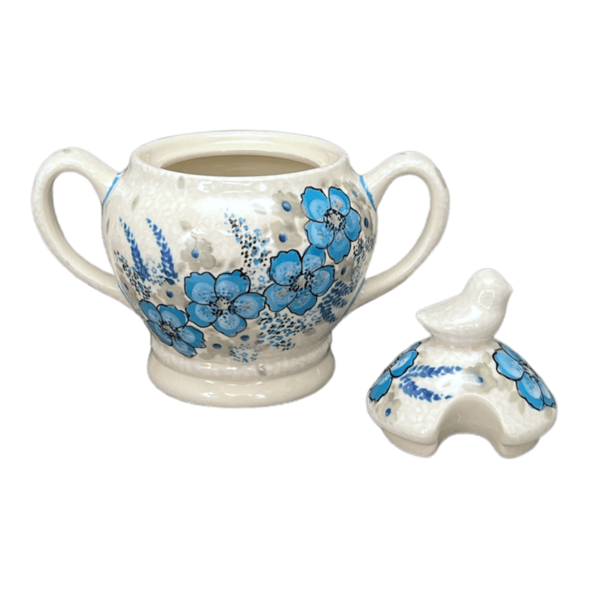 Bowl, Bird, Sugar Bowl, 11 oz in "Something Blue" by Zaklady | Y1234-ART374