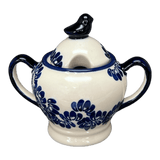 Bowl, Bird, Sugar Bowl, 11 oz in "Blue Floral Vines" by Zaklady | Y1234-D1210A