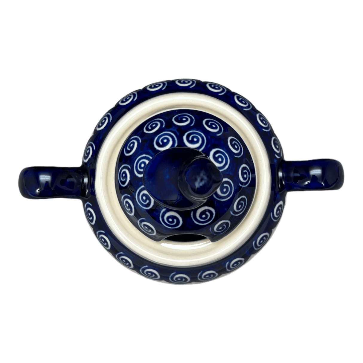 Bowl, Bird, Sugar Bowl, 11 oz in "Swirling Hearts" by Zaklady | Y1234-D467