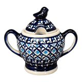 Bowl, Bird, Sugar Bowl, 11 oz in "Mosaic Blues" by Zaklady | Y1234-D910