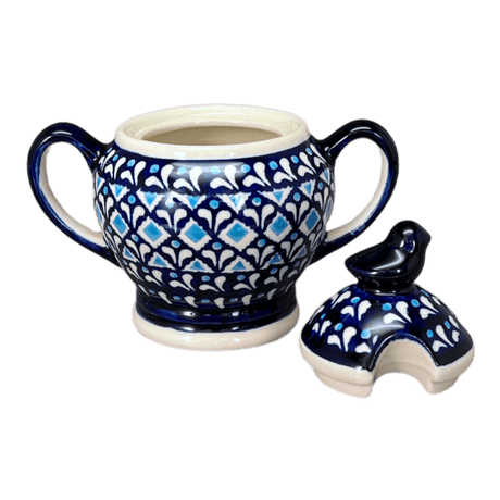 Bowl, Bird, Sugar Bowl, 11 oz in "Mosaic Blues" by Zaklady | Y1234-D910