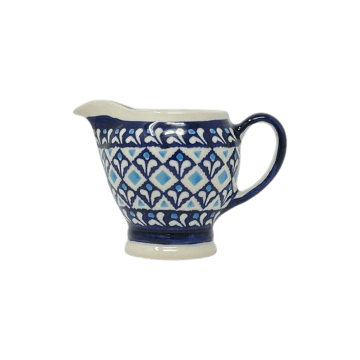Creamer, Fancy, 7 oz in "Mosaic Blues" by Zaklady | Y1235-D910