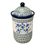 Canister, 1 Liter in "Blue Tulips" by Zaklady | Y1243-ART160