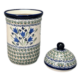 Canister, 1 Liter in "Blue Tulips" by Zaklady | Y1243-ART160