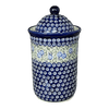 Polish Pottery 2 Liter Container (Spring Swirl) | Y1244-A1073A at PolishPotteryOutlet.com