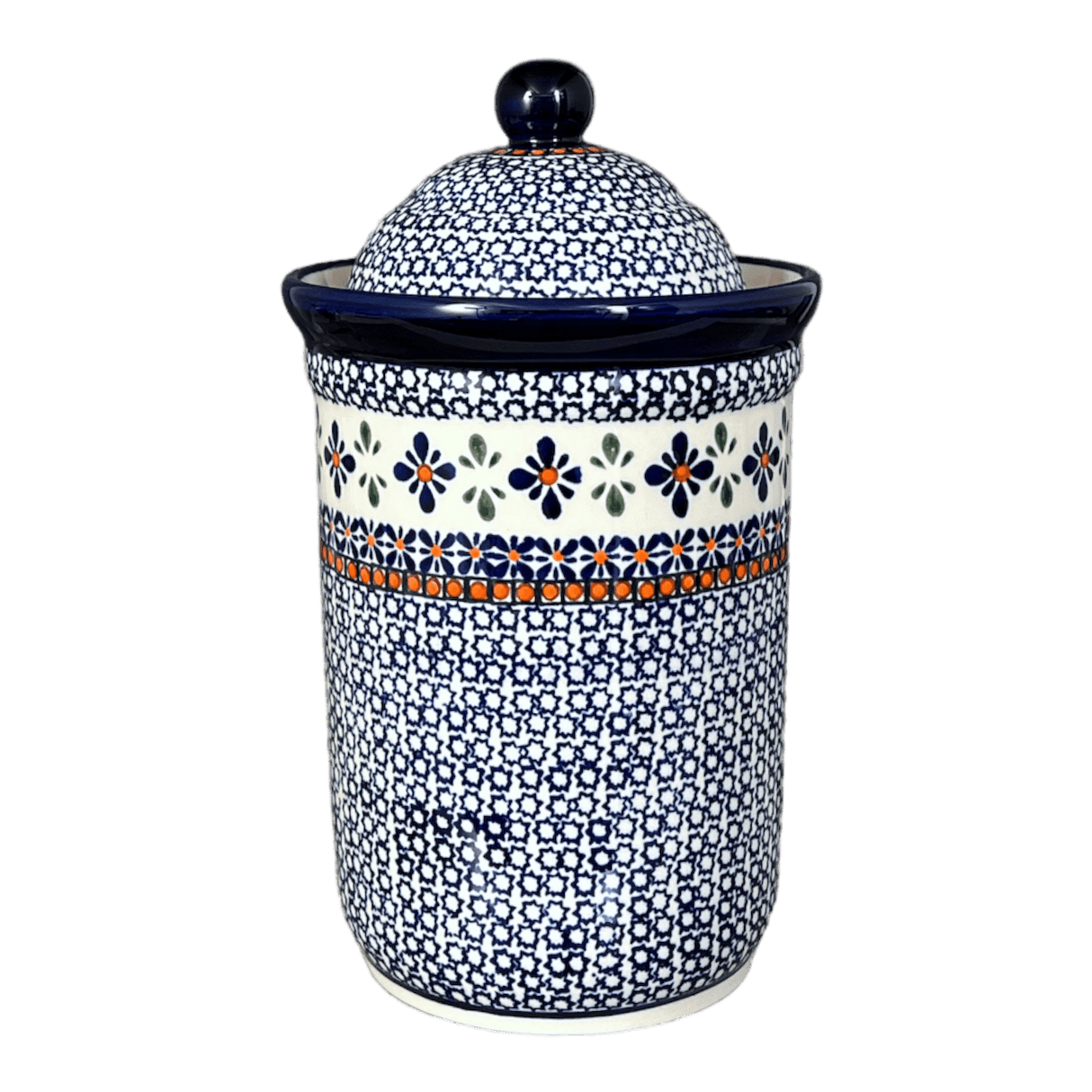 Container, 2 Liter in "Blue Mosaic Flower" by Zaklady | Y1244-A221A