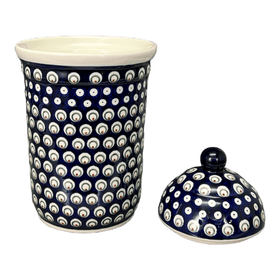 Polish Pottery 2 Liter Container (Peacock Burst) | Y1244-D487 Additional Image at PolishPotteryOutlet.com