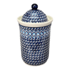 Polish Pottery Zaklady 2 Liter Container (Mosaic Blues) | Y1244-D910 at PolishPotteryOutlet.com