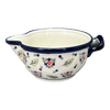 Polish Pottery Zaklady 1.25 Quart Mixing Bowl (Mountain Flower) | Y1252-A1109A at PolishPotteryOutlet.com