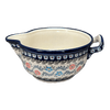 Polish Pottery Zaklady 1.25 Quart Mixing Bowl (Climbing Aster) | Y1252-A1145A at PolishPotteryOutlet.com