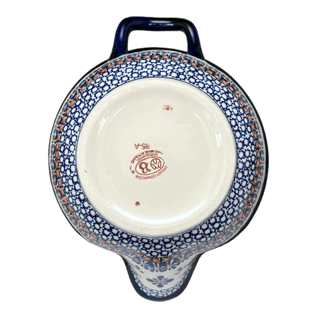 Bowl, Round, Mixing Bowl, 1.25 Quart in "Blue Mosaic Flower" by Zaklady | Y1252-A221A