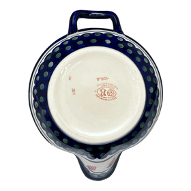 Polish Pottery 1.25 Quart Mixing Bowl (Strawberry Dot) | Y1252-A310A Additional Image at PolishPotteryOutlet.com