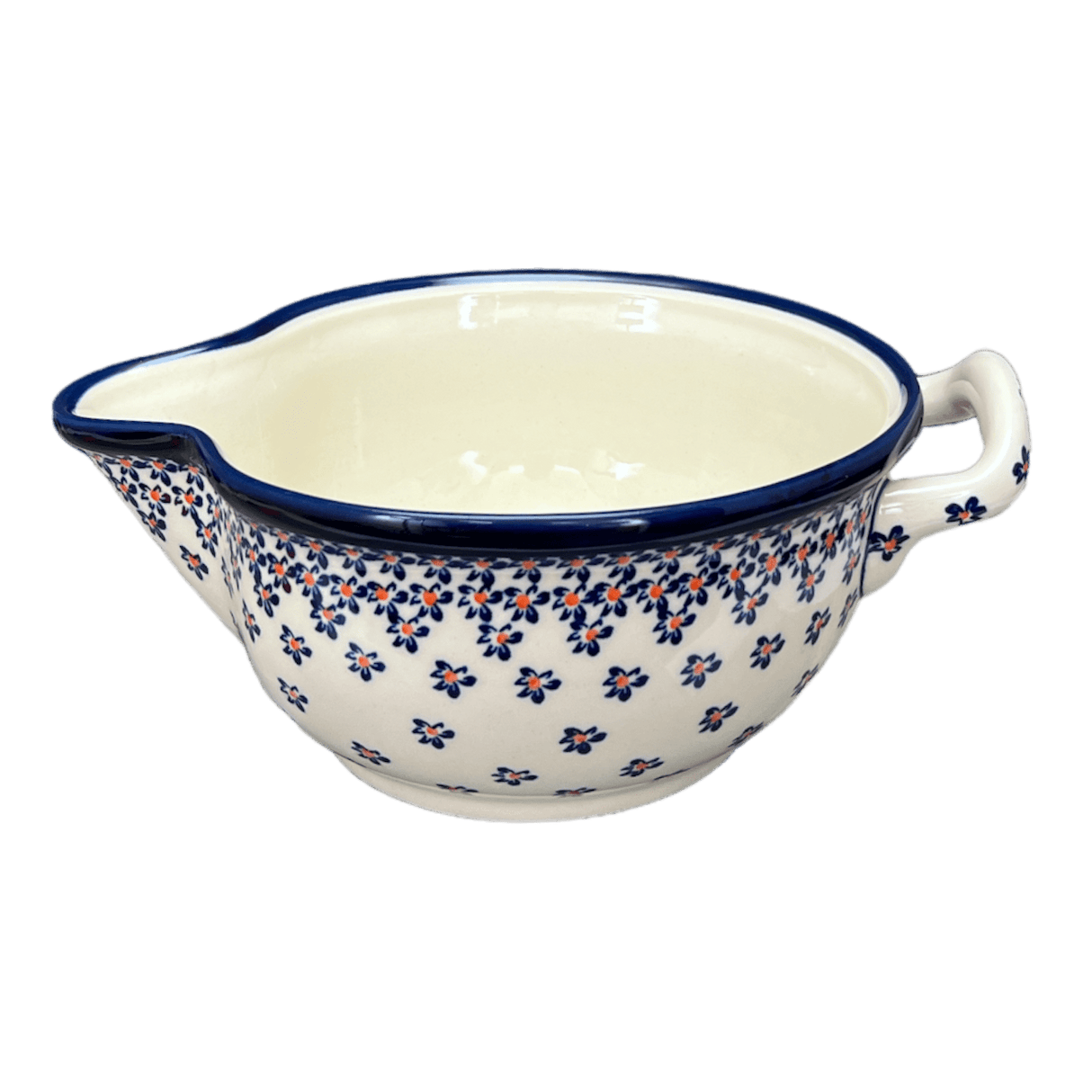 Bowl, Round, Mixing Bowl, 1.25 Quart in "Falling Blue Daisies" by Zaklady | Y1252-A882A