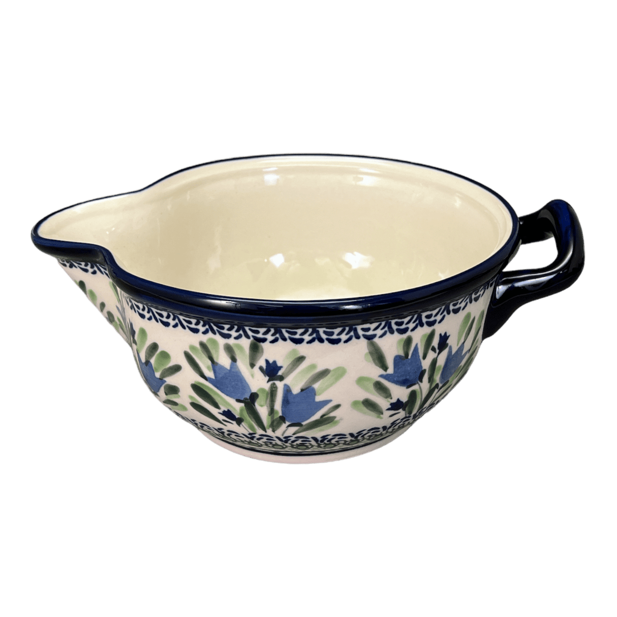 Bowl, Round, Mixing Bowl, 1.25 Quart in "Blue Tulips" by Zaklady | Y1252-ART160