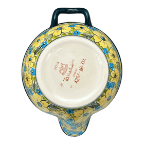 Polish Pottery Zaklady 1.25 Quart Mixing Bowl (Sunny Meadow) | Y1252-ART332 Additional Image at PolishPotteryOutlet.com