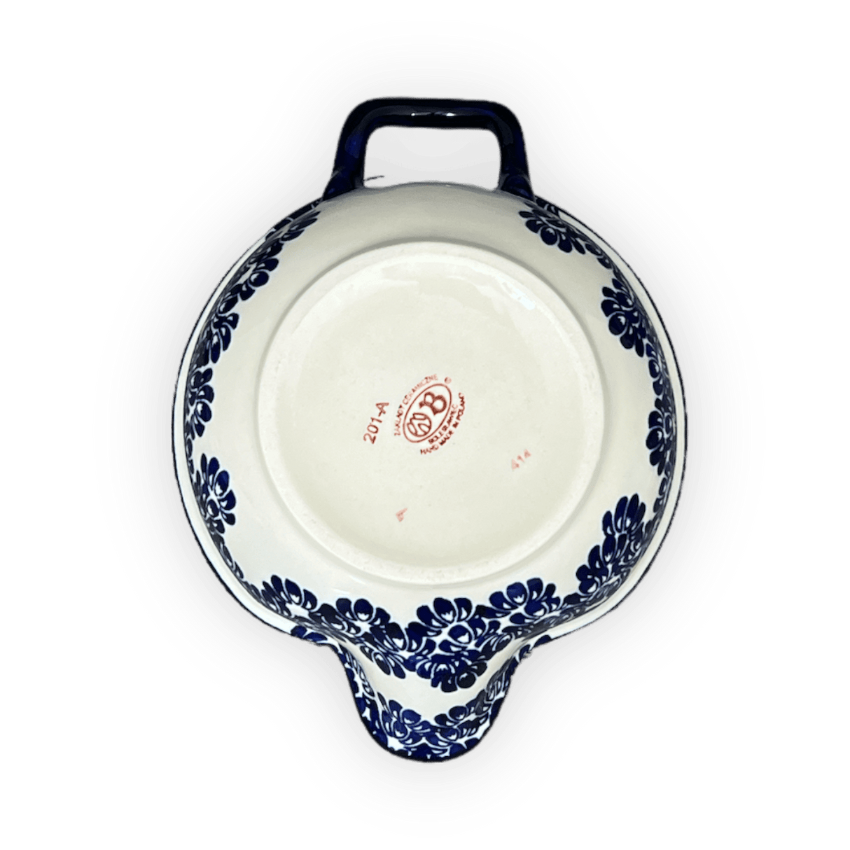 Bowl, Round, Mixing Bowl, 1.25 Quart in "Blue Floral Vines" by Zaklady | Y1252-D1210A