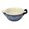 Polish Pottery Zaklady 1.25 Quart Batter Bowl (Mosaic Blues) | Y1252-D910 at PolishPotteryOutlet.com