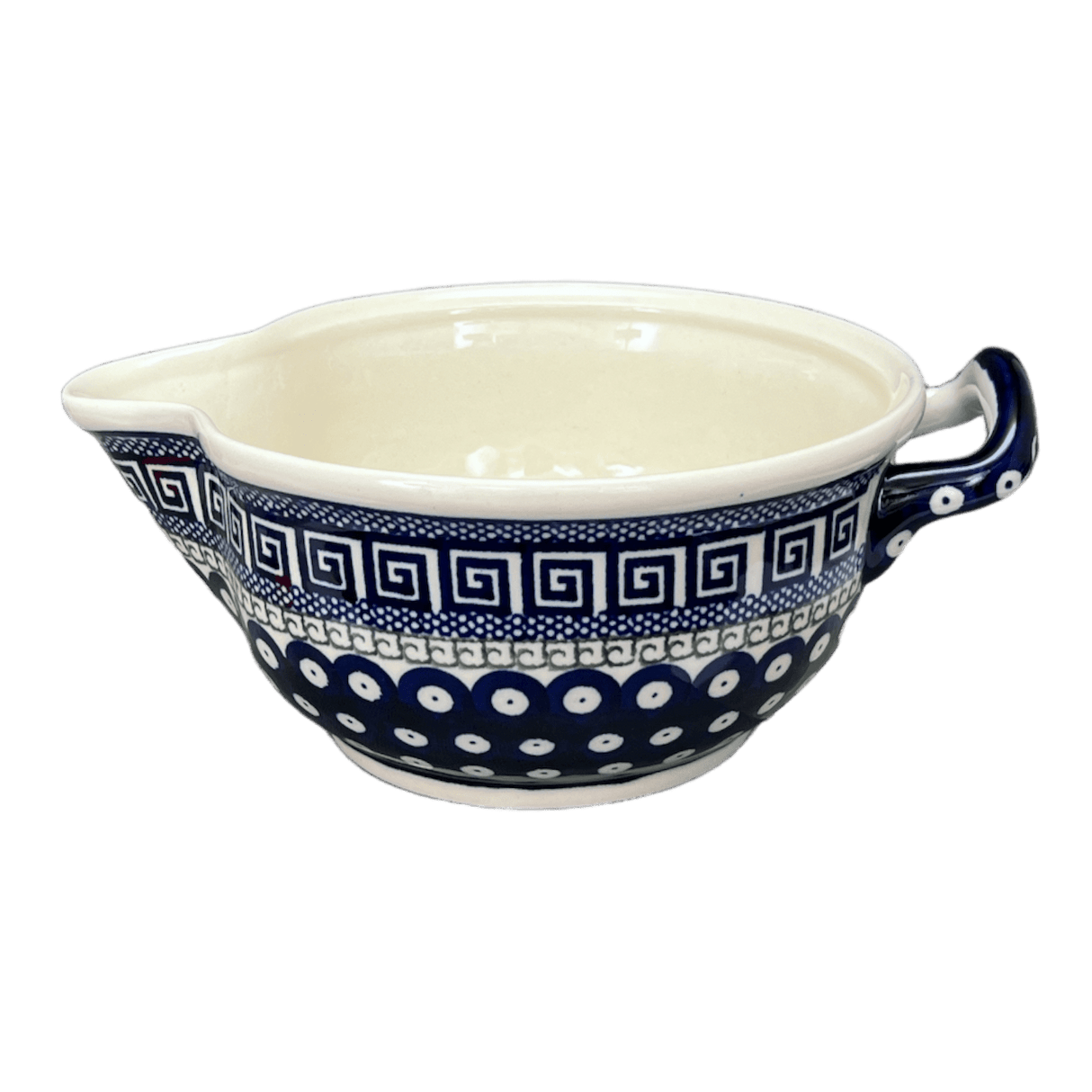 Bowl, Round, Mixing Bowl, 1.25 Quart in "Grecian Dot" by Zaklady | Y1252-D923