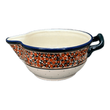 Bowl, Round, Mixing Bowl, 1.25 Quart in "Orange Wreath" by Zaklady | Y1252-DU52