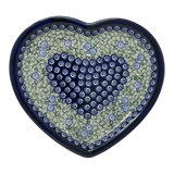 Plate, Heart-Shaped, 11" x 10" in "Spring Swirl" by Zaklady | Y1254A-A1073A