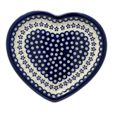 Plate, Heart-Shaped, 11" x 10" in "Petite Floral Peacock" by Zaklady | Y1254A-A166A