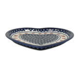 Plate, Heart-Shaped, 11" x 10" in "Strawberry Dot" by Zaklady | Y1254A-A310A