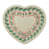 Plate, Heart-Shaped, 11" x 10" in "Raspberry Delight" by Zaklady | Y1254A-D1170