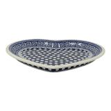 Plate, Heart-Shaped, 11" x 10" in "Grecian Dot" by Zaklady | Y1254A-D923