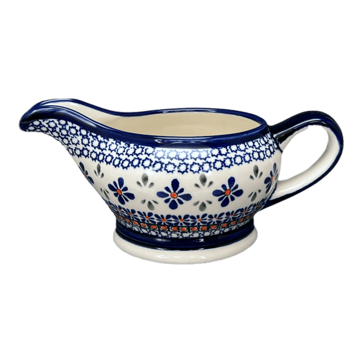 Gravy Boat, 16 oz in "Blue Mosaic Flower" by Zaklady | Y1258-A221A