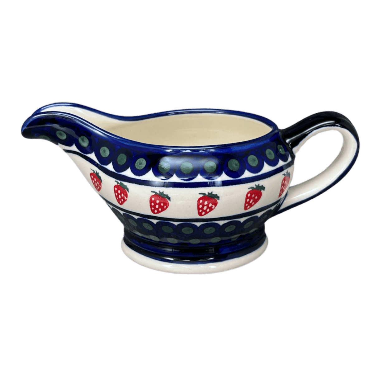 Gravy Boat, 16 oz in "Strawberry Dot" by Zaklady | Y1258-A310A