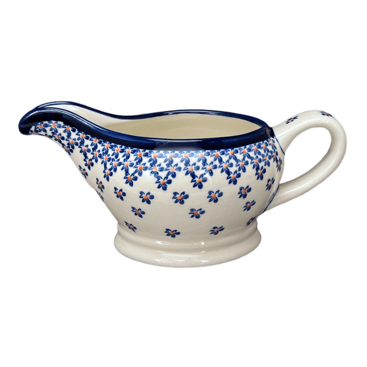 Gravy Boat, 16 oz in "Falling Blue Daisies" by Zaklady | Y1258-A882A