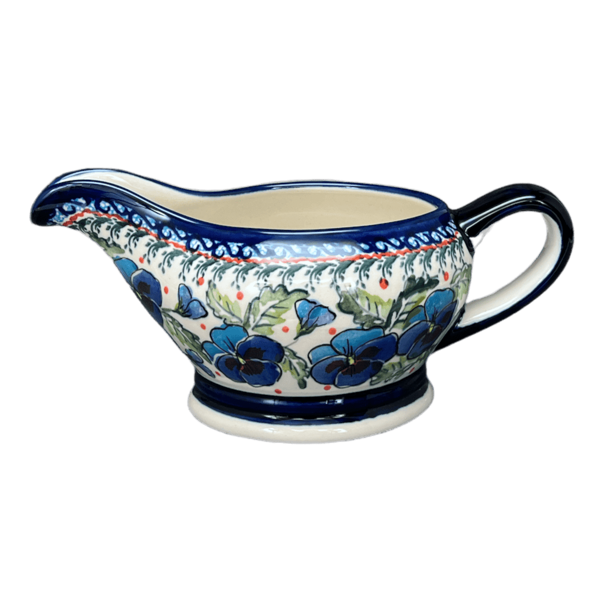 Gravy Boat, 16 oz in "Pansies in Bloom" by Zaklady | Y1258-ART277