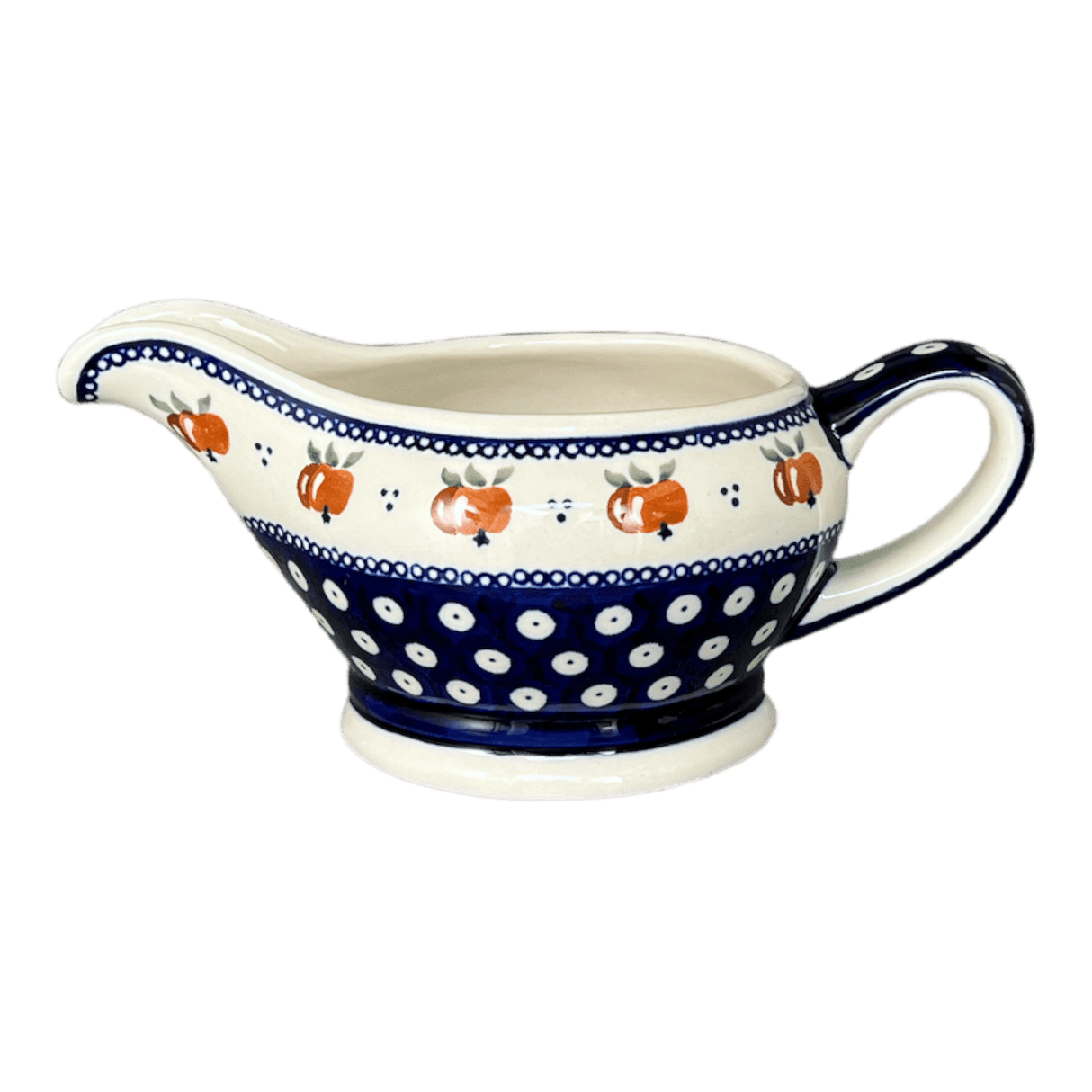 Gravy Boat, 16 oz in "Persimmon Dot" by Zaklady | Y1258-D479