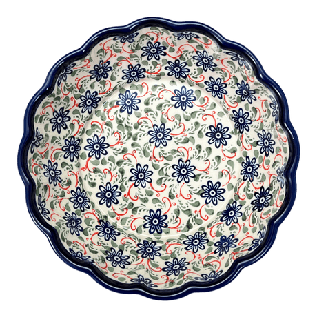 Bowl, Round, Scalloped, Deep, 9.5" in "Swirling Flowers" by Zaklady | Y1279A-A1197A