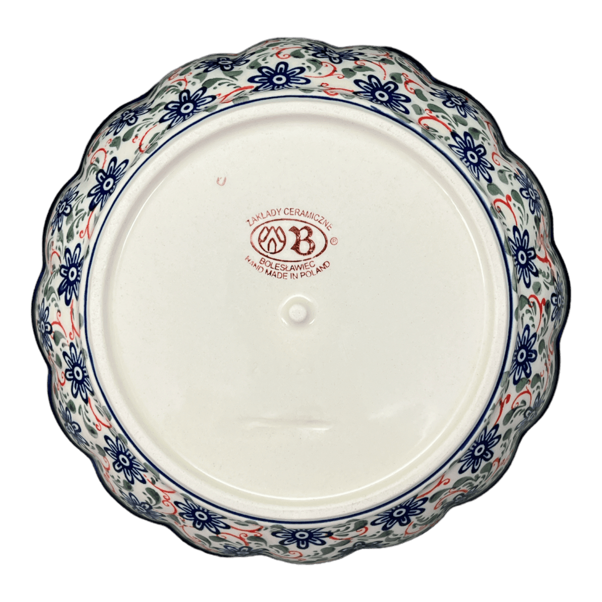 Bowl, Round, Scalloped, Deep, 9.5" in "Swirling Flowers" by Zaklady | Y1279A-A1197A