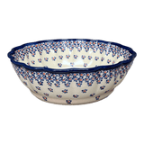 Bowl, Round, Scalloped, Deep, 9.5" in "Falling Blue Daisies" by Zaklady | Y1279A-A882A