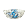 Polish Pottery Deep 9.5" Scalloped Bowl (Something Blue) | Y1279A-ART374 at PolishPotteryOutlet.com