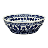 Bowl, Round, Scalloped, Deep, 9.5" in "Swirling Hearts" by Zaklady | Y1279A-D467