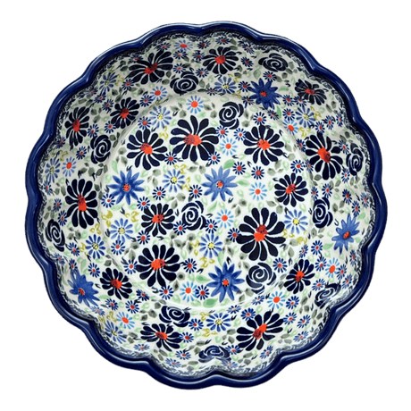 Bowl, Round, Scalloped, Deep, 9.5" in "Floral Explosion" by Zaklady | Y1279A-DU126