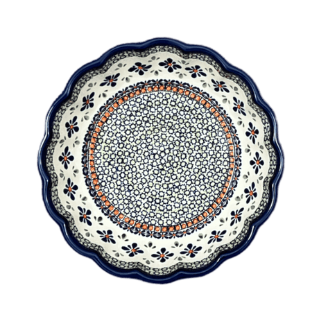 Bowl, Round, Scalloped, Deep, 9.5" in "Emerald Mosaic" by Zaklady | Y1279A-DU60