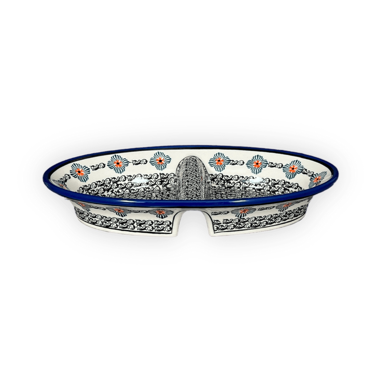 Dual Dish, 11.75" x 7" in "Mesa Verde Midnight" by Zaklady | Y1280A-A1159A