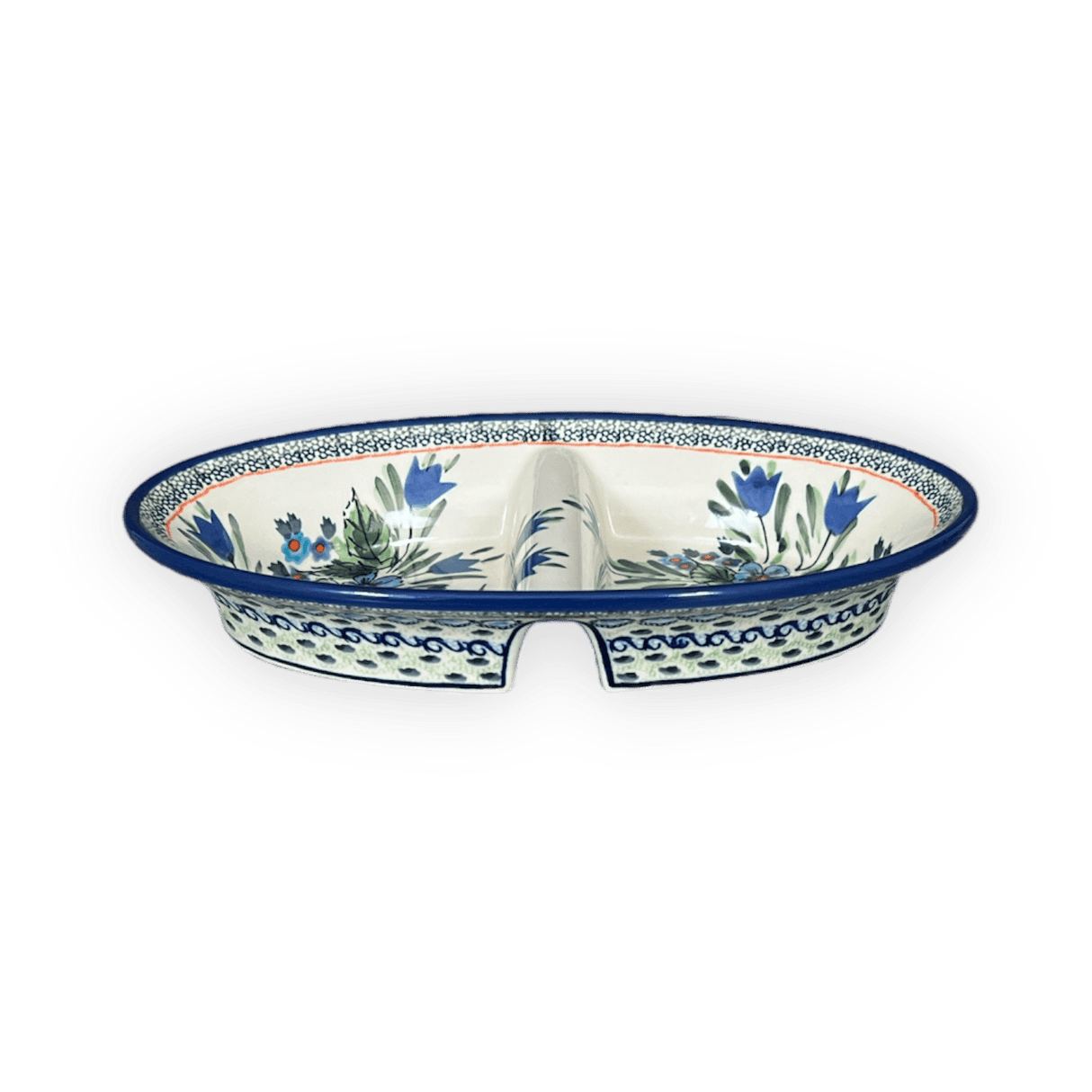 Dual Dish, 11.75" x 7" in "Julie's Garden" by Zaklady | Y1280A-ART165