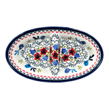 Dual Dish, 11.75" x 7" in "Circling Bluebirds" by Zaklady | Y1280A-ART214