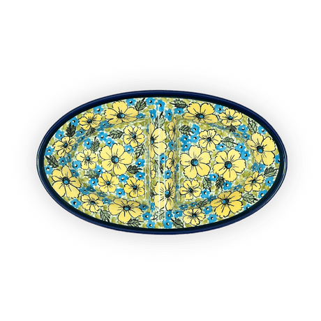 Dual Dish, 11.75" x 7" in "Sunny Meadow" by Zaklady | Y1280A-ART332