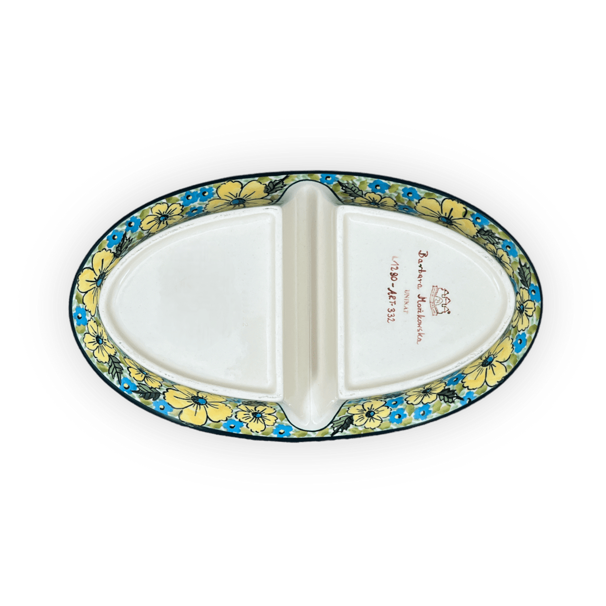 Dual Dish, 11.75" x 7" in "Sunny Meadow" by Zaklady | Y1280A-ART332