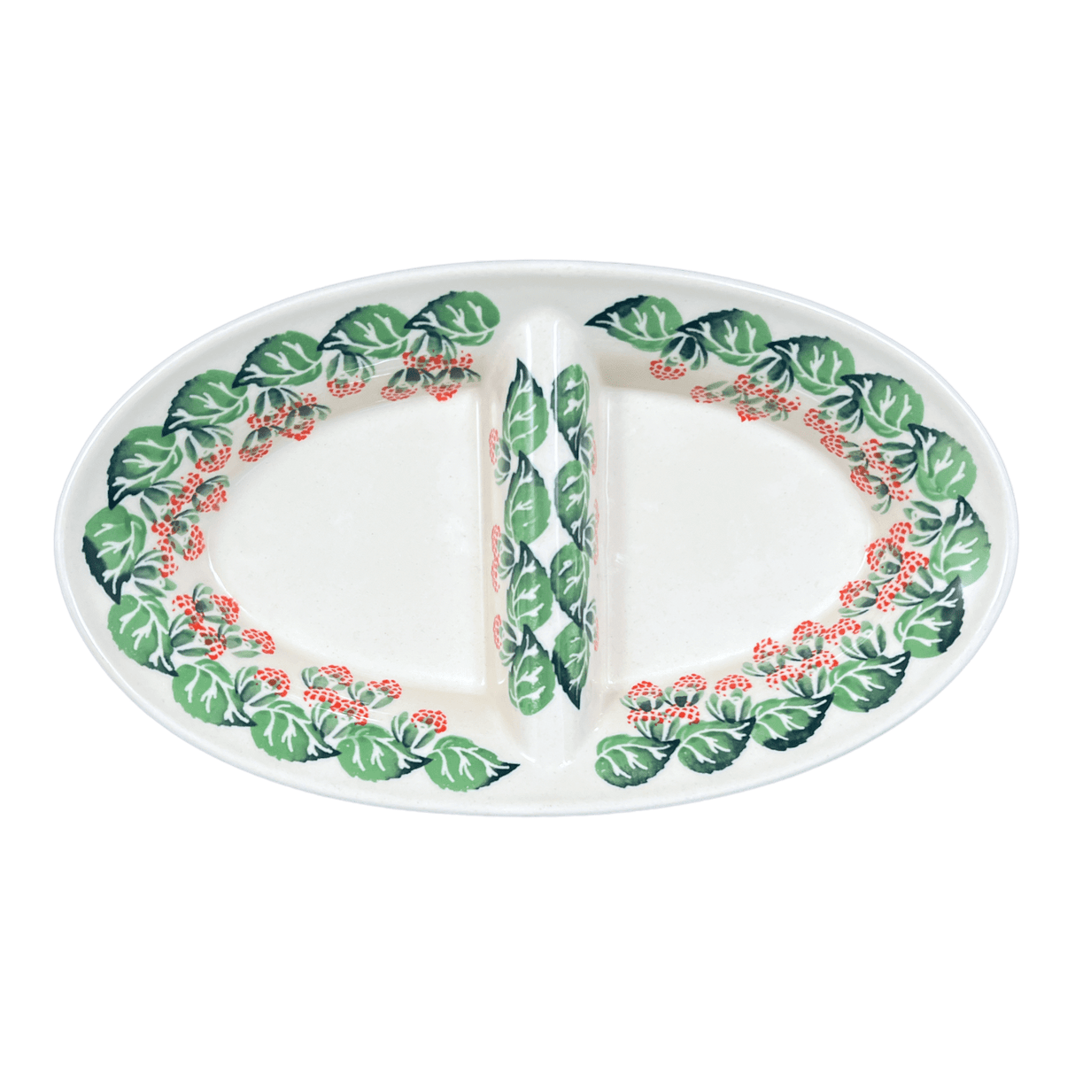 Dual Dish, 11.75" x 7" in "Raspberry Delight" by Zaklady | Y1280A-D1170