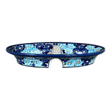 Dual Dish, 11.75" x 7" in "Garden Party Blues" by Zaklady | Y1280A-DU50