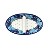 Dual Dish, 11.75" x 7" in "Garden Party Blues" by Zaklady | Y1280A-DU50