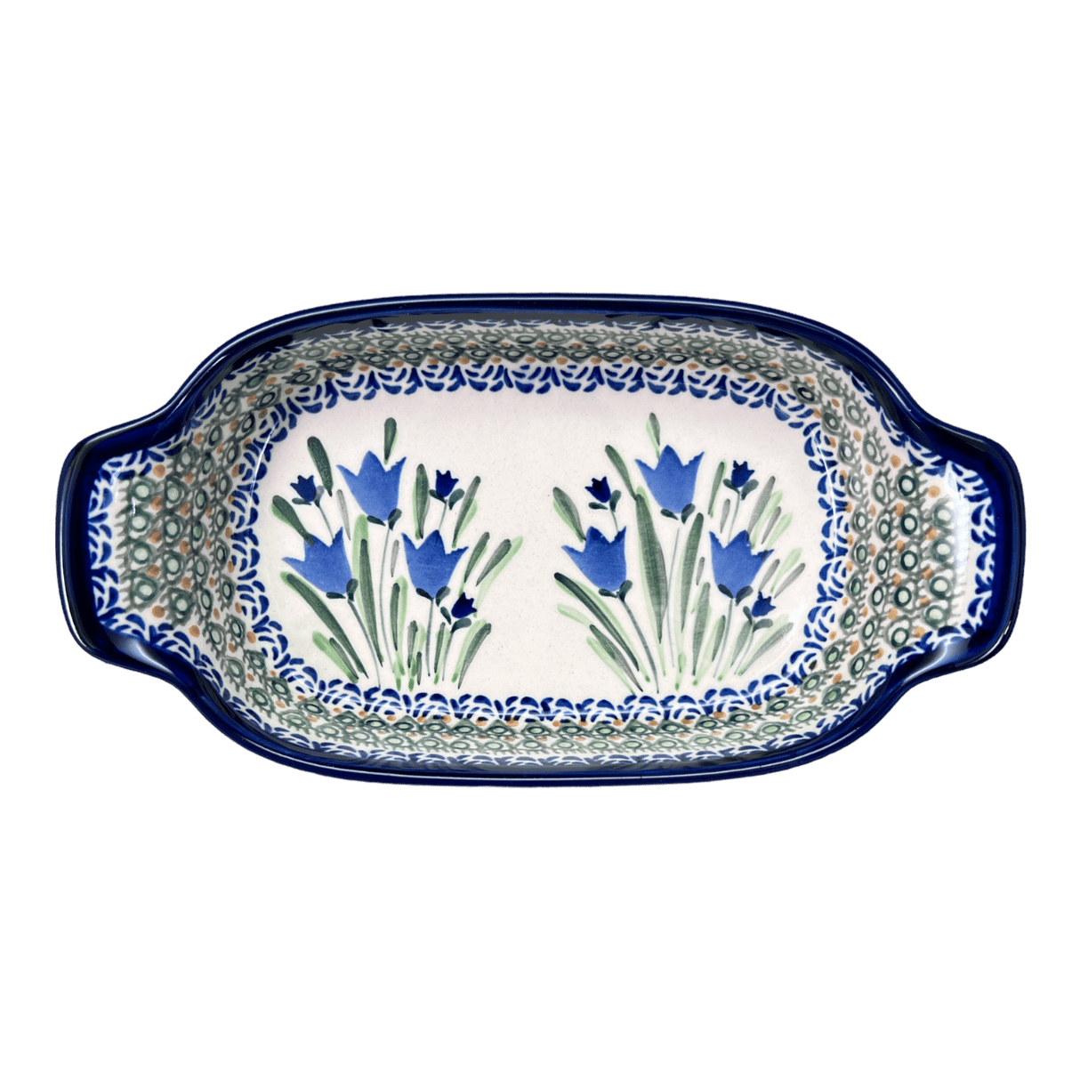 Baker, Handles, 5.5" x 10" Small in "Blue Tulips" by Zaklady | Y1281A-ART160